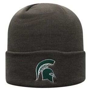 Michigan State Spartans NCAA TOW Cuffed Knit Men's Charcoal Heather MSU Hat Cap